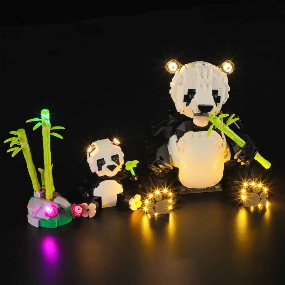 Beleuchtungsset für Wildtiere: Panda-Familie 31165—Lightailing