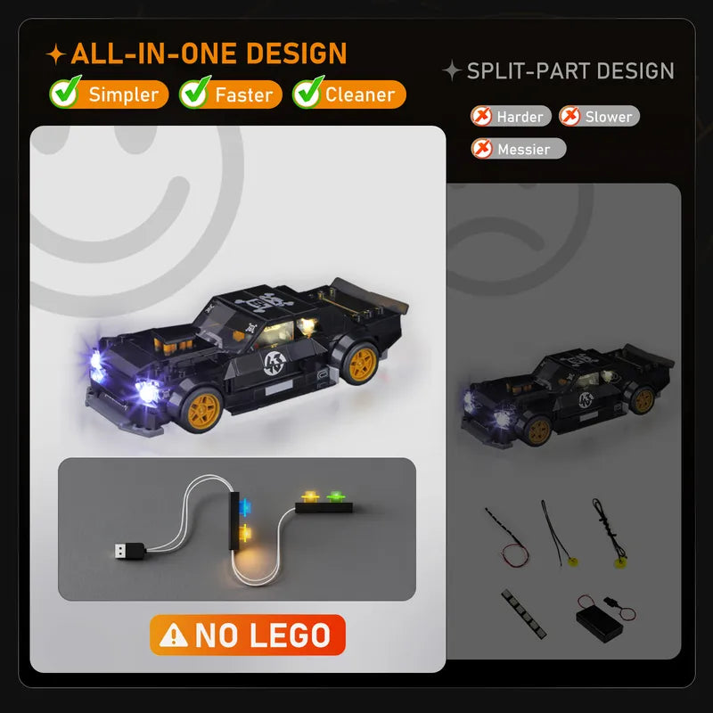 Light kit for Ken Block's '65 Ford Mustang Hoonicorn V1 #77262 - Lightailing