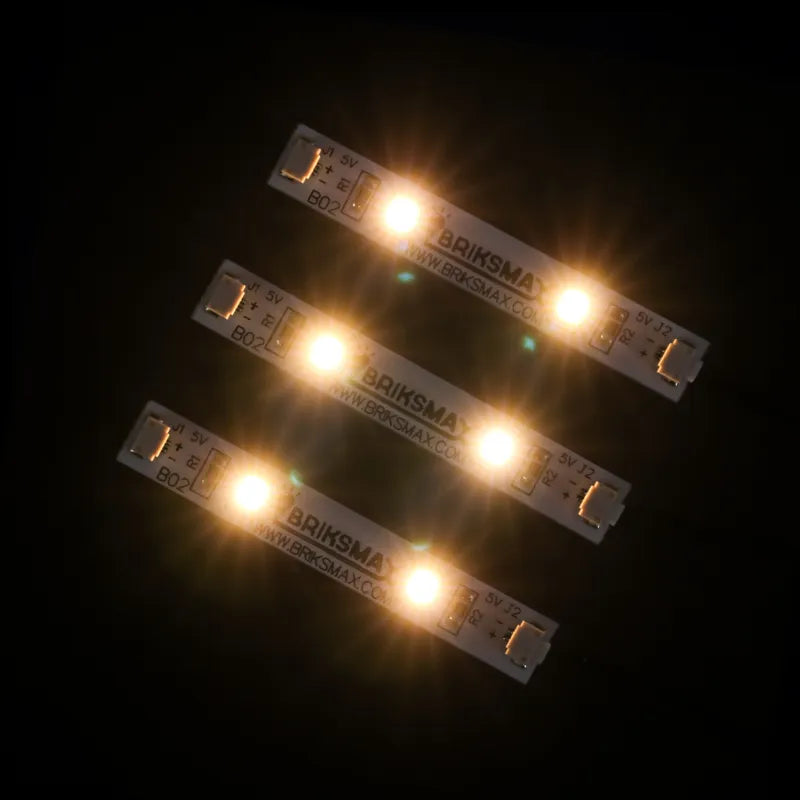 Bandes lumineuses de briques Lego 1x4 (lot de 3) – Version 2.0