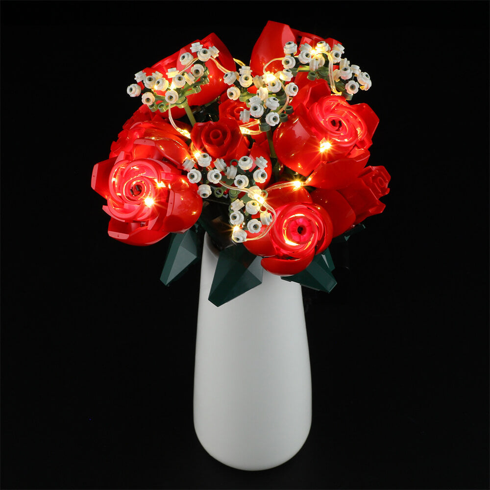 Beleuchtungsset für Bouquet of Roses 10328 - Briksmax 2.0 (Musikversion)