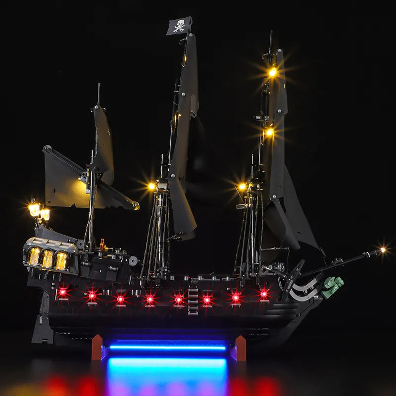 Light Kit for Captain Jack Sparrow's Pirate Ship 10365| Crimson Glow | Lightailing