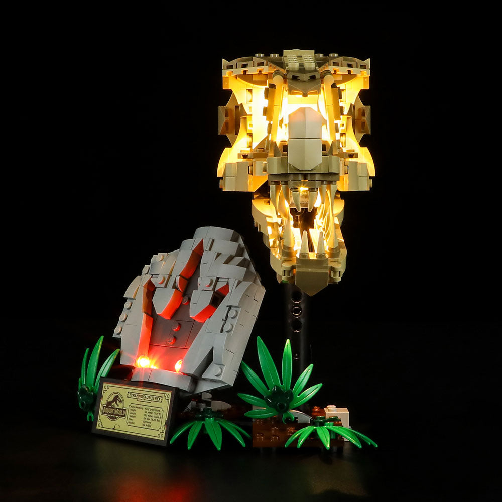 Light Kit for Dinosaur Fossils: T. rex Skull 76964-Lightailing