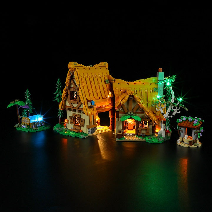 Light Kit For  Snow White and the Seven Dwarfs' Cottage 43242-Briksmax