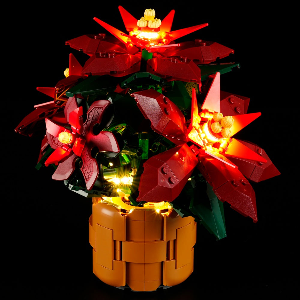 Lightailing Light Kit For LEGO Poinsettia 10370 -4
