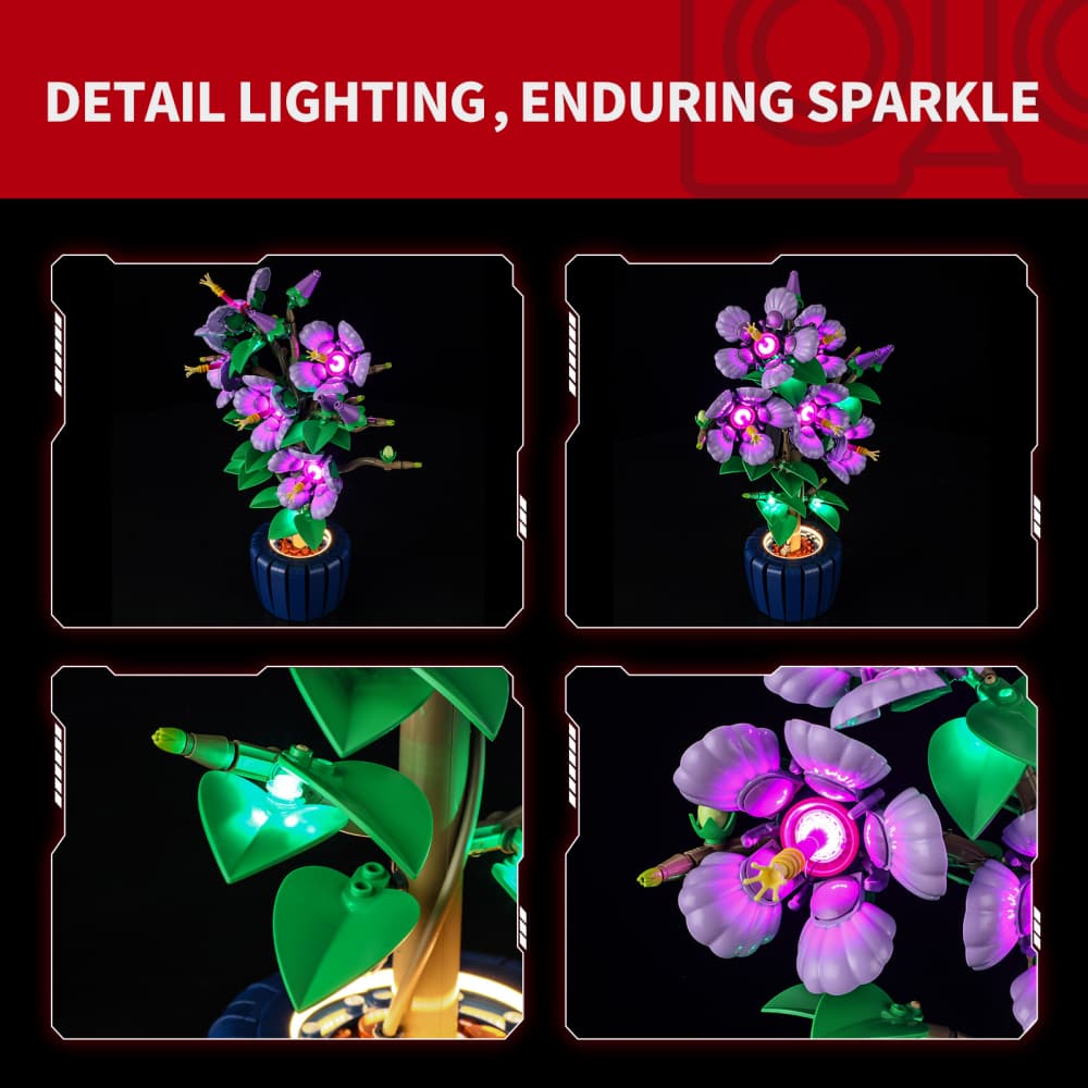 Briksmax 2.0 Light Kit For LEGO Hibiscus #10372 -9