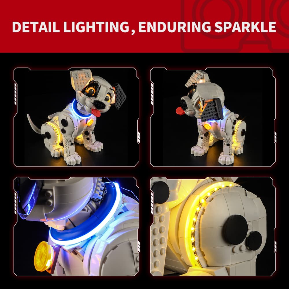 Light Kit for 101 Dalmatians Puppy 43269 - Briksmax 2.0