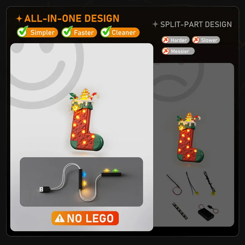 Light Kit For Christmas Stocking 40958 - Lightailing【Not Final Price｜Coming Soon】