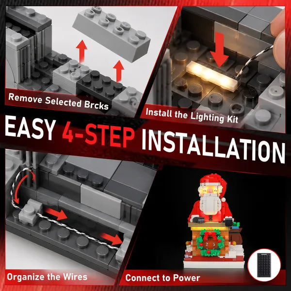 Light Kit For Santa's Holiday Countdown 40874 - Briksmax 2.0