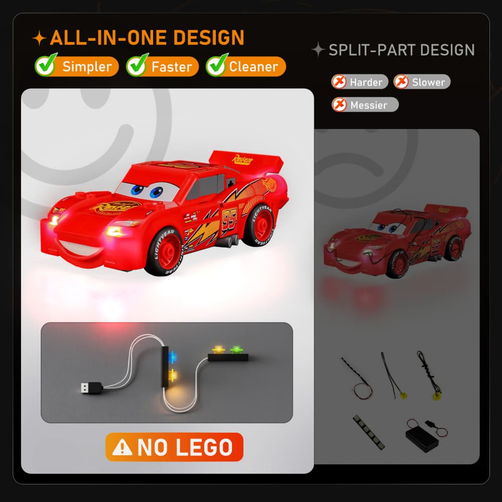 Light Kit for Lightning McQueen 77255- Lightailing