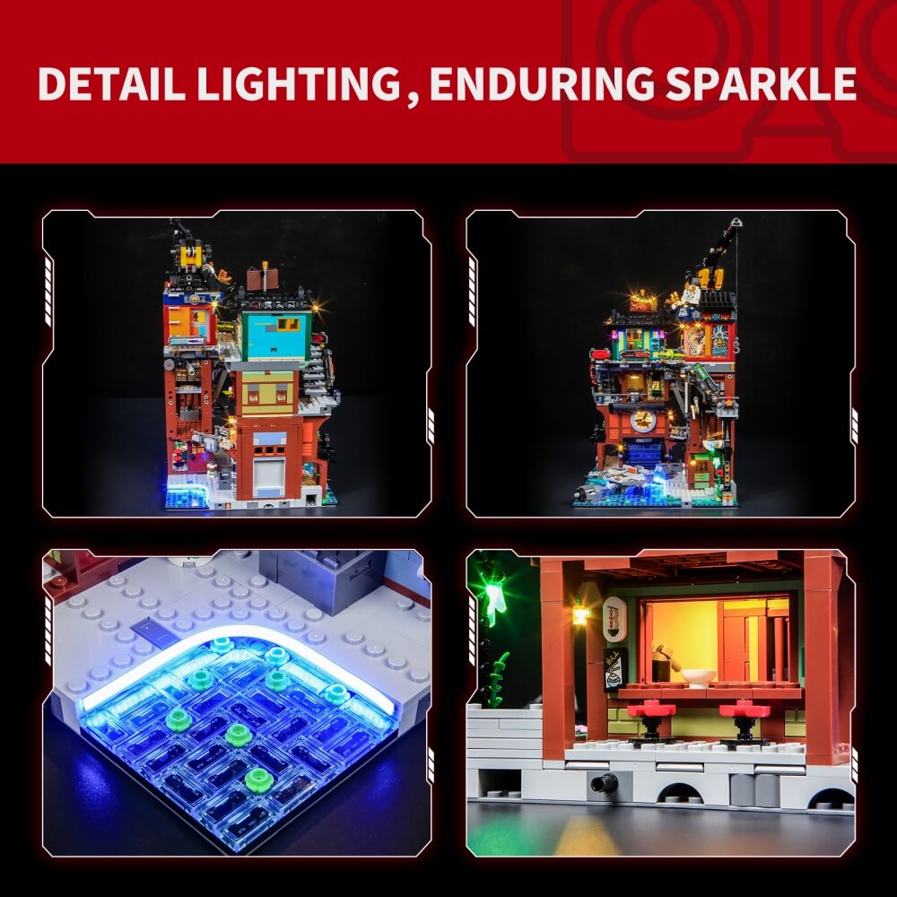 Briksmax 2.0 Light Kit For LEGO NINJAGO City Workshops #71837-4