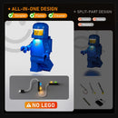 Kit d'éclairage pour la Minifigure Astronaute Bleue Agrandie 40921- Lightailing