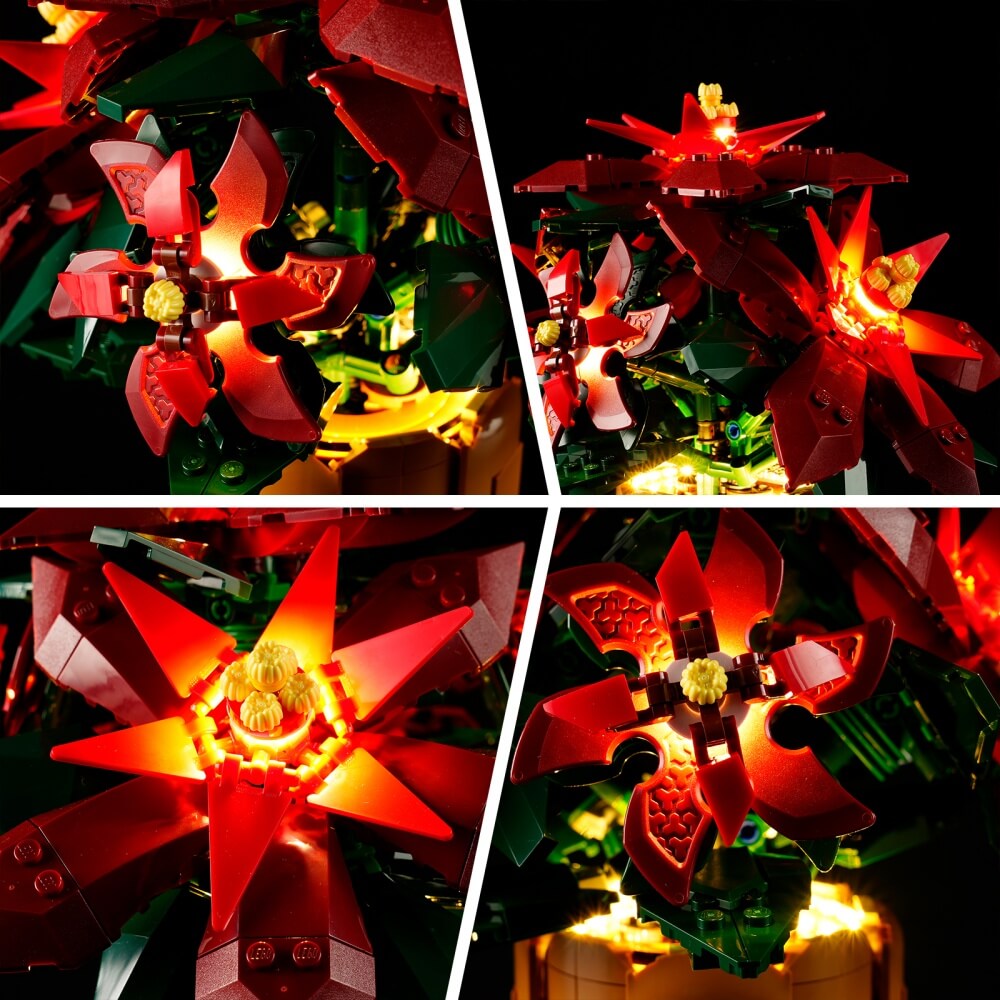 Beleuchtungsset für Weihnachtsstern 10370 -Briksmax