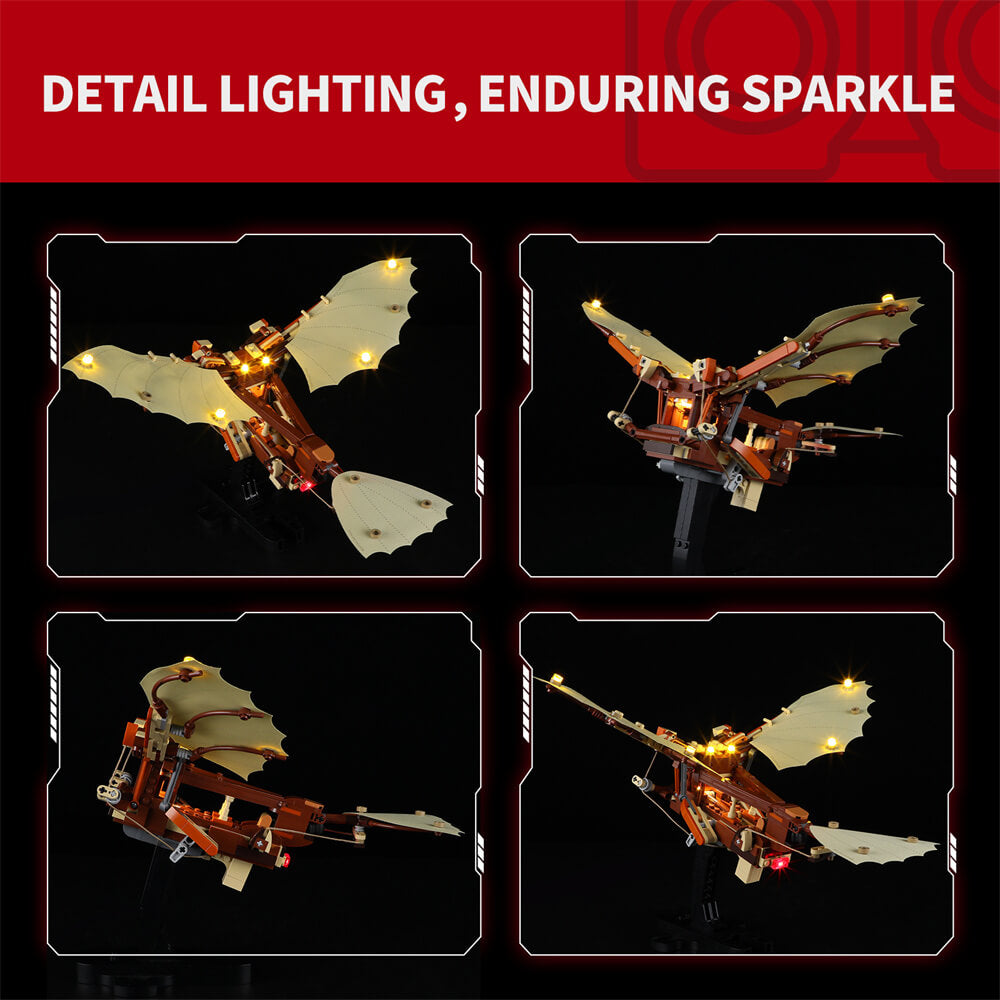 Briksmax 2.0 Light Kit For LEGO Leonardo da Vinci's Flying Machine 10363 - 3