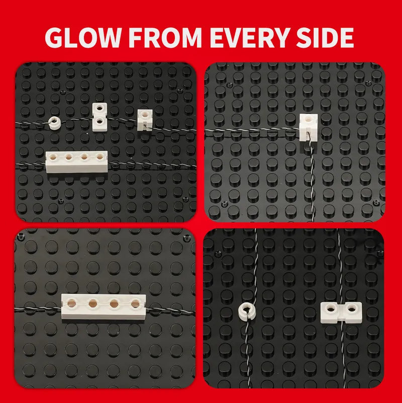 Cable Organizer Kit for Building Block Lighting – 28 Pieces