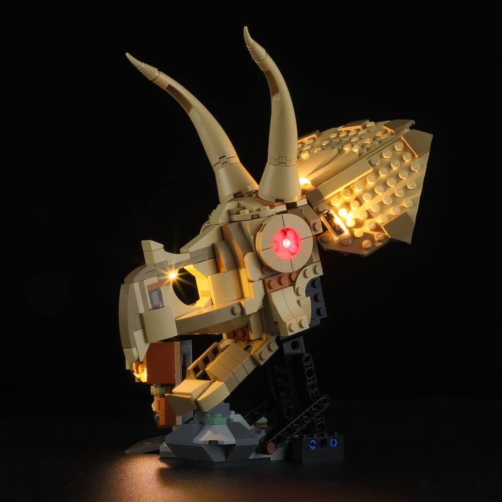 Light Kit for Dinosaur Fossils: Triceratops Skull 76969-Lightailing