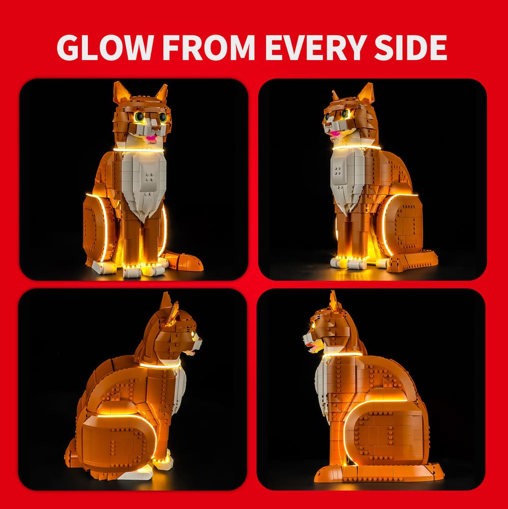 Licht-Set für Orange Katze 21376 - Briksmax 2.0
