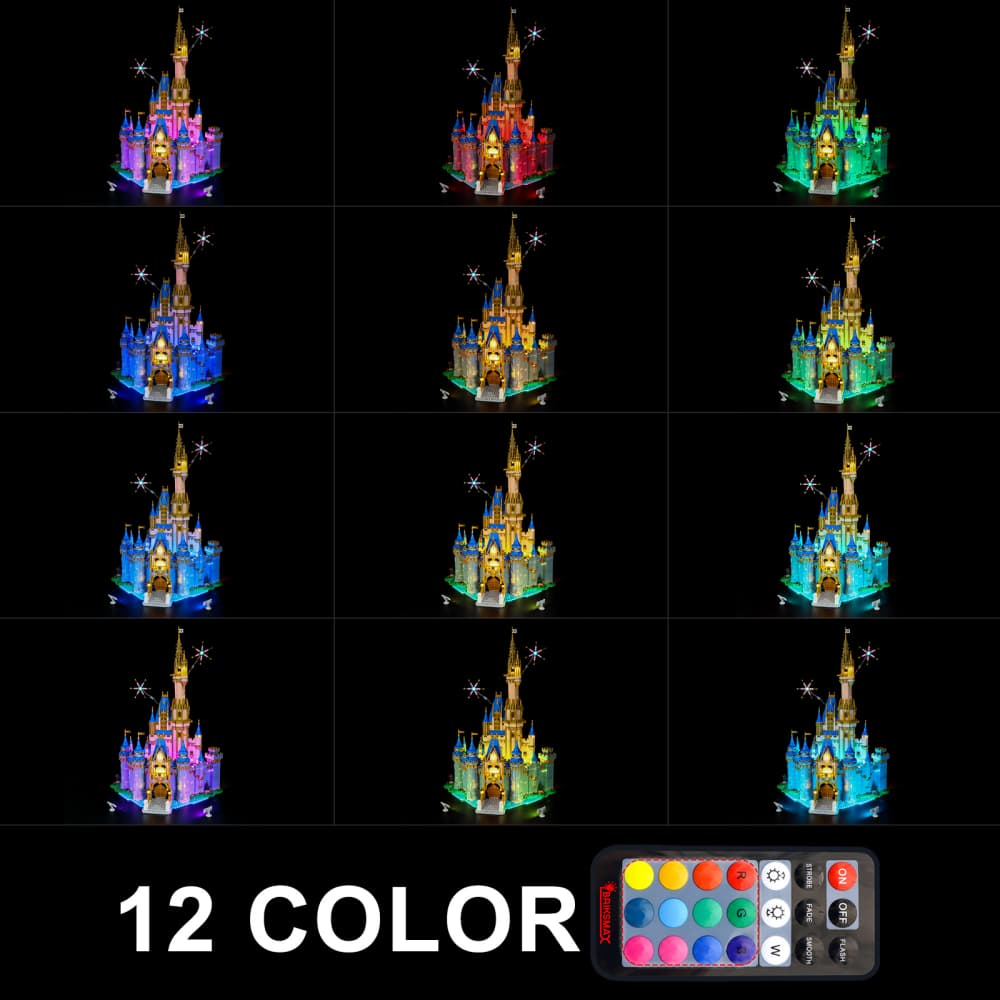 Briksmax Remote Light Kits For Disney Castle 43222- 4