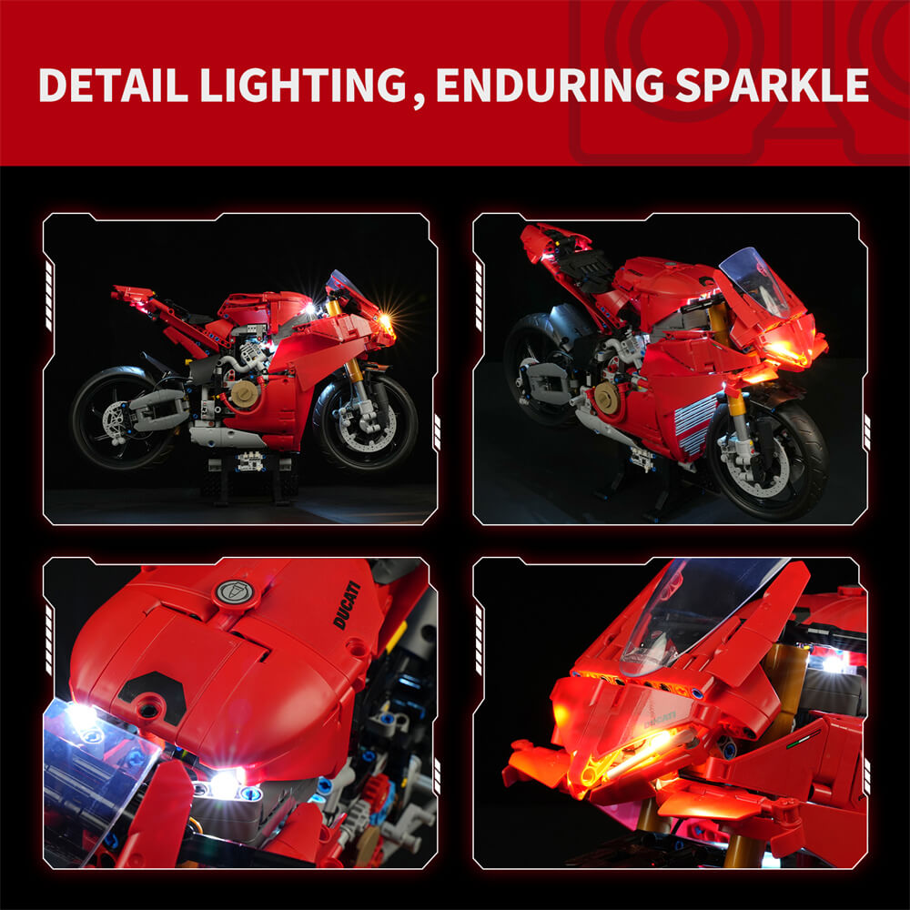 Kit d'éclairage pour moto Ducati Panigale V4 S 42202 - Briksmax 2.0 (Version télécommandée)