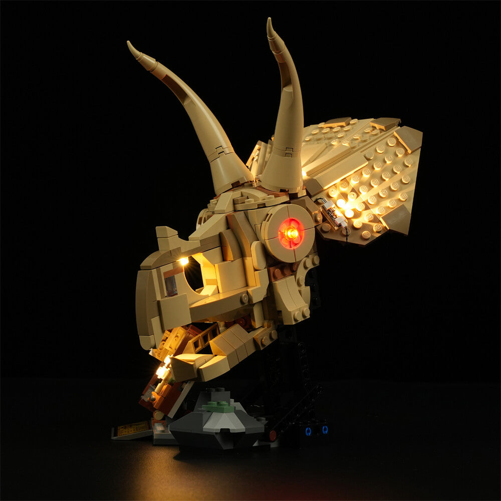 Light Kit for Dinosaur Fossils: Triceratops Skull 76969 - Briksmax 2.0