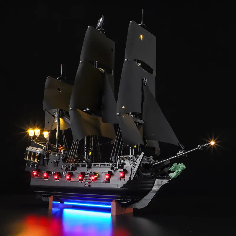 Light Kit for Captain Jack Sparrow's Pirate Ship 10365| Crimson Glow | Lightailing