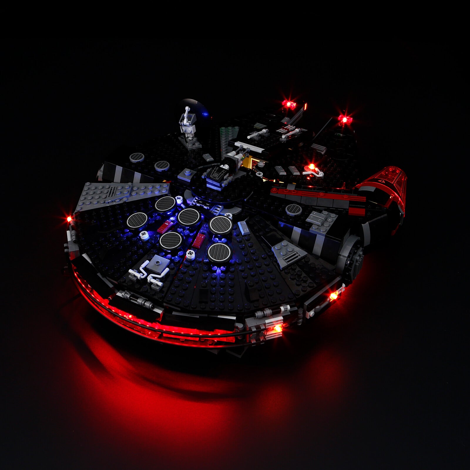 Illuminated LEGO 75389 The Dark Falcon spaceship