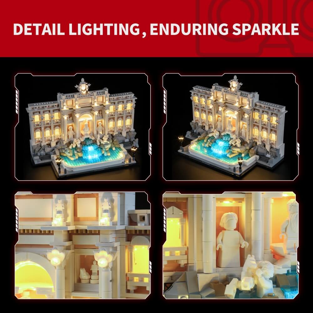 Briksmax 2.0 Light Kit For LEGO Trevi Fountain #21062-4