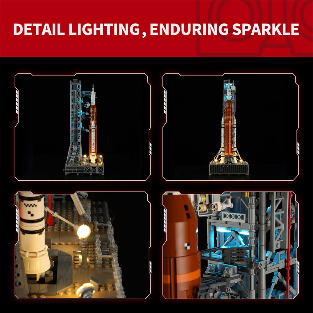 Kit d'éclairage pour lanceur spatial Artemis 10341 - Briksmax 2.0