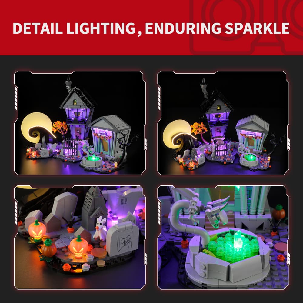 Light kit for Disney Tim Burton's The Nightmare Before Christmas 21351 - Briksmax 2.0