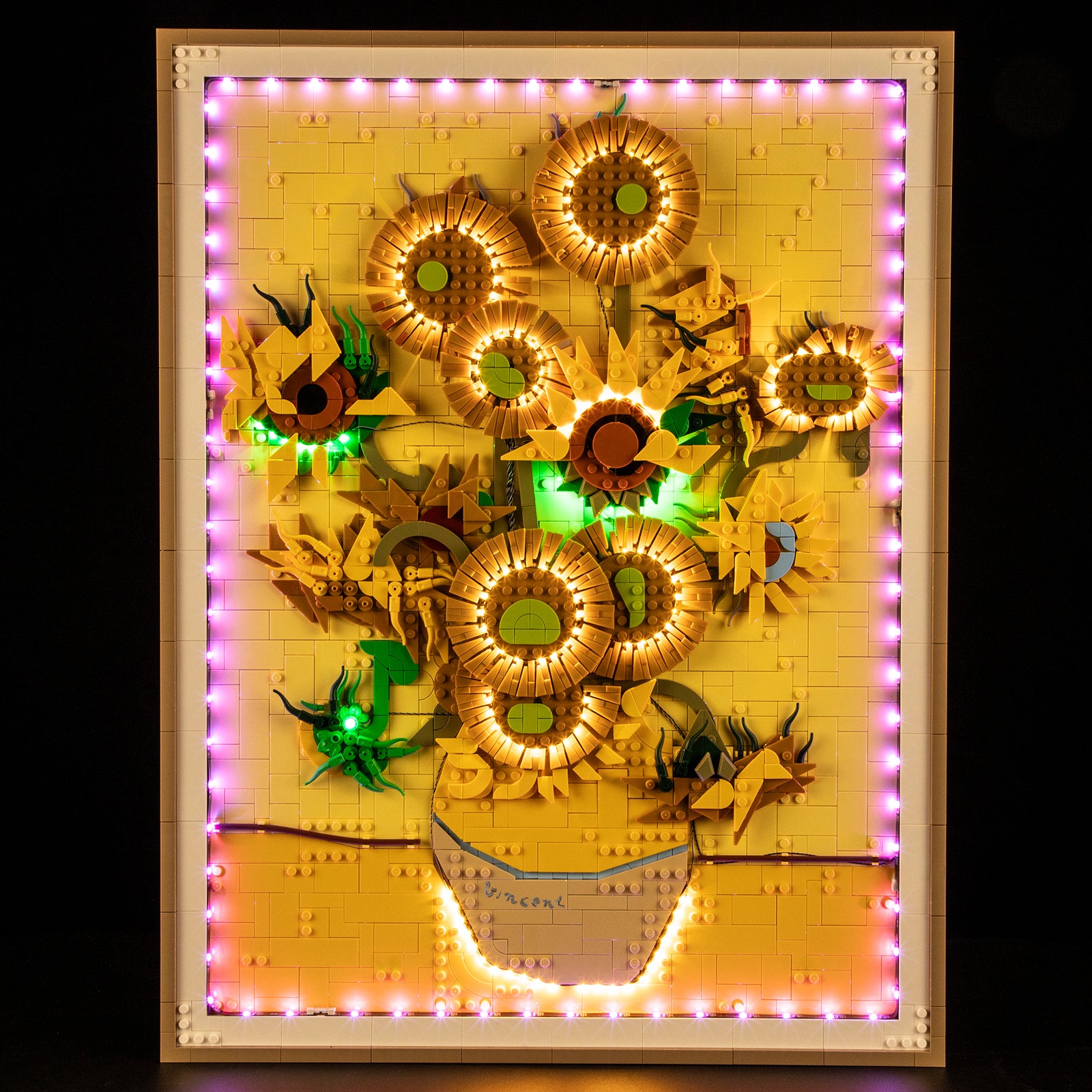 Lichtset für Vincent van Gogh – Sonnenblumen 31215 - Briksmax 2.0 (Fernbedienungsversion)