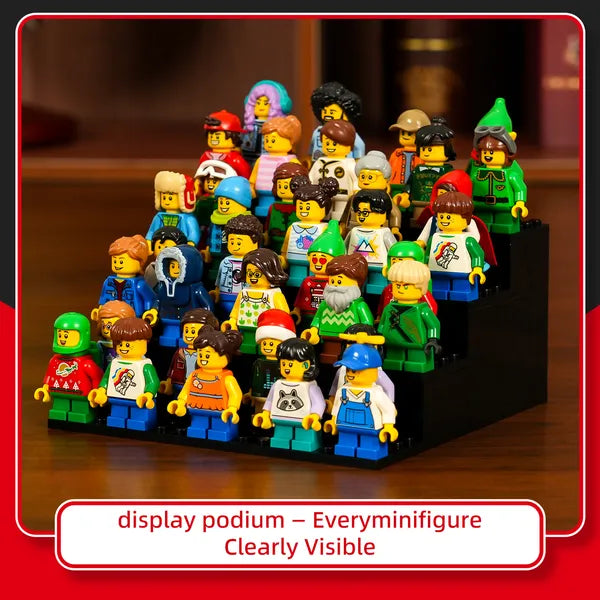 Compact 4-Tier Display Case for 72 LEGO® Minifigures (2 Pack)| BRIKSMAX