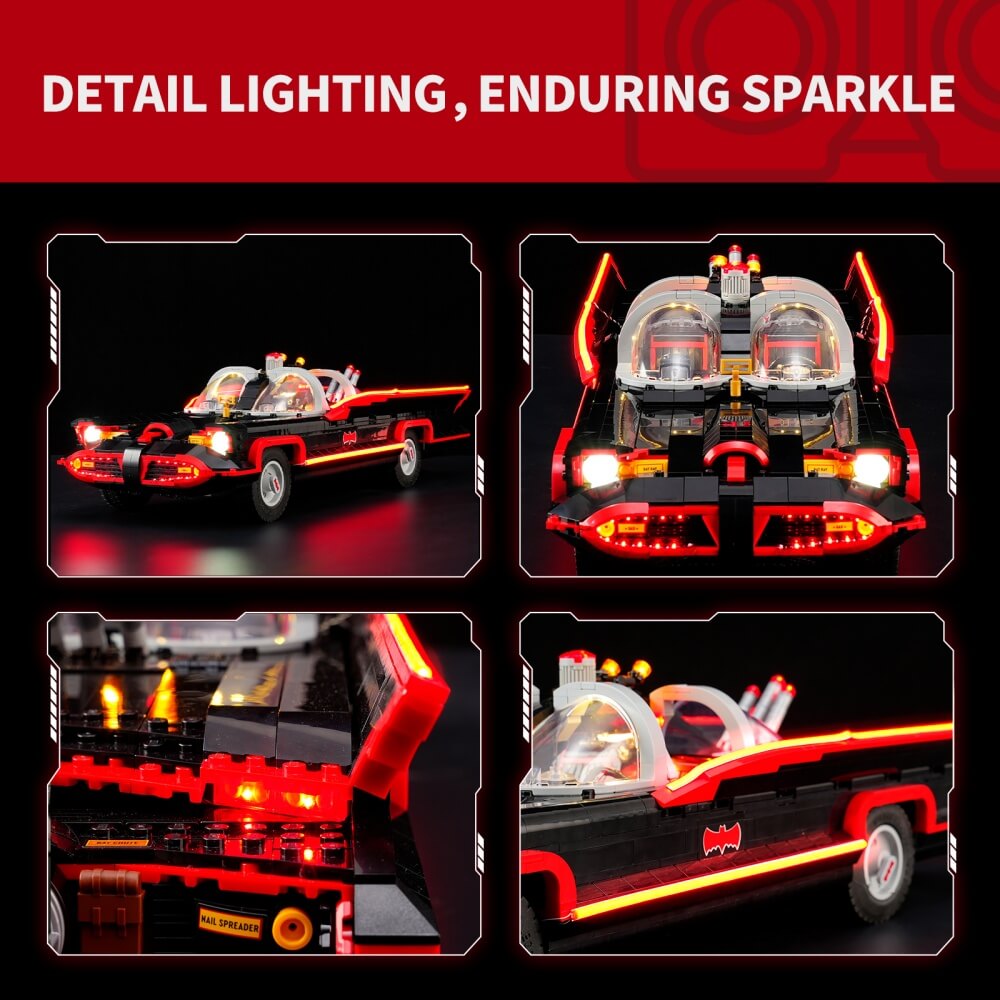 Briksmax 2.0 Light Kit For LEGO Batman: The Classic TV Series Batmobile 76328 - 3