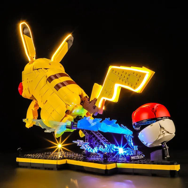 LEGO Pikachu and Poké Ball LED Lighting Kit | Pokémon Display