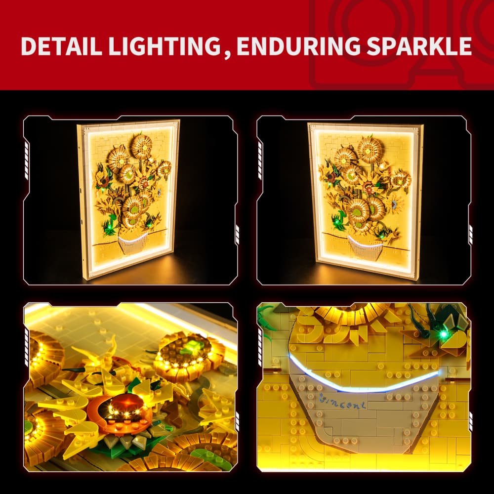 Briksmax 2.0 Light Kit For LEGO Vincent van Gogh – Sunflowers #31215 - 3