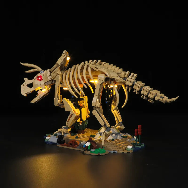 Light kit for Dinosaur Fossils: Triceratops 77985 - Lightailing