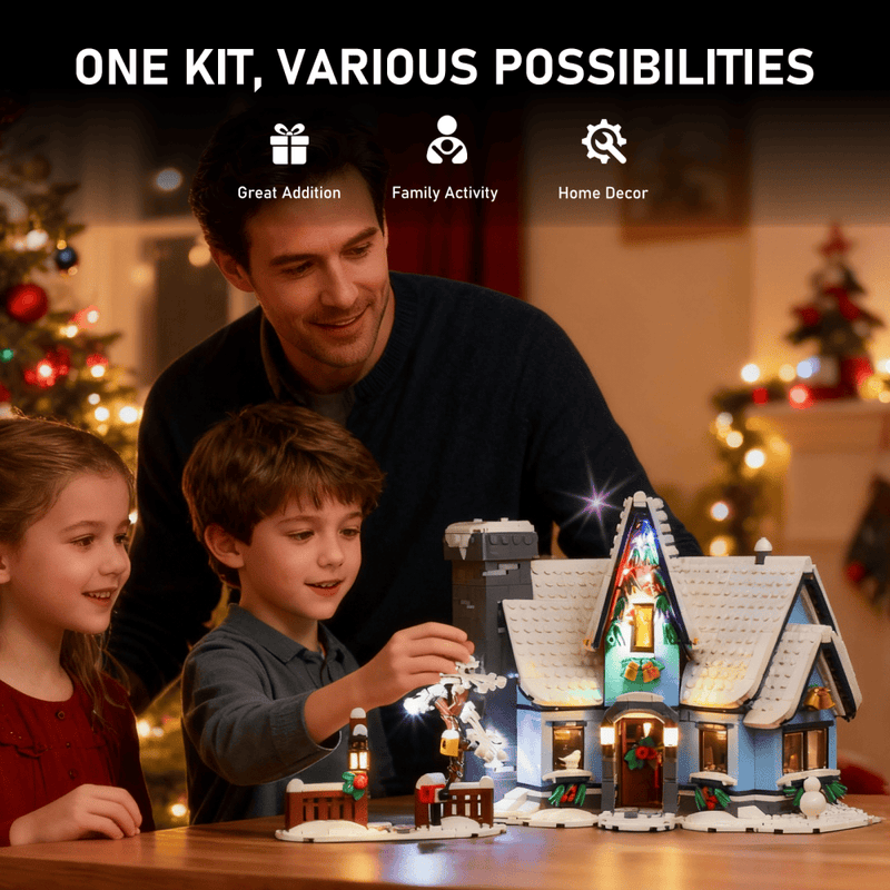 Beleuchtungsset für Besuch des Weihnachtsmanns 10293