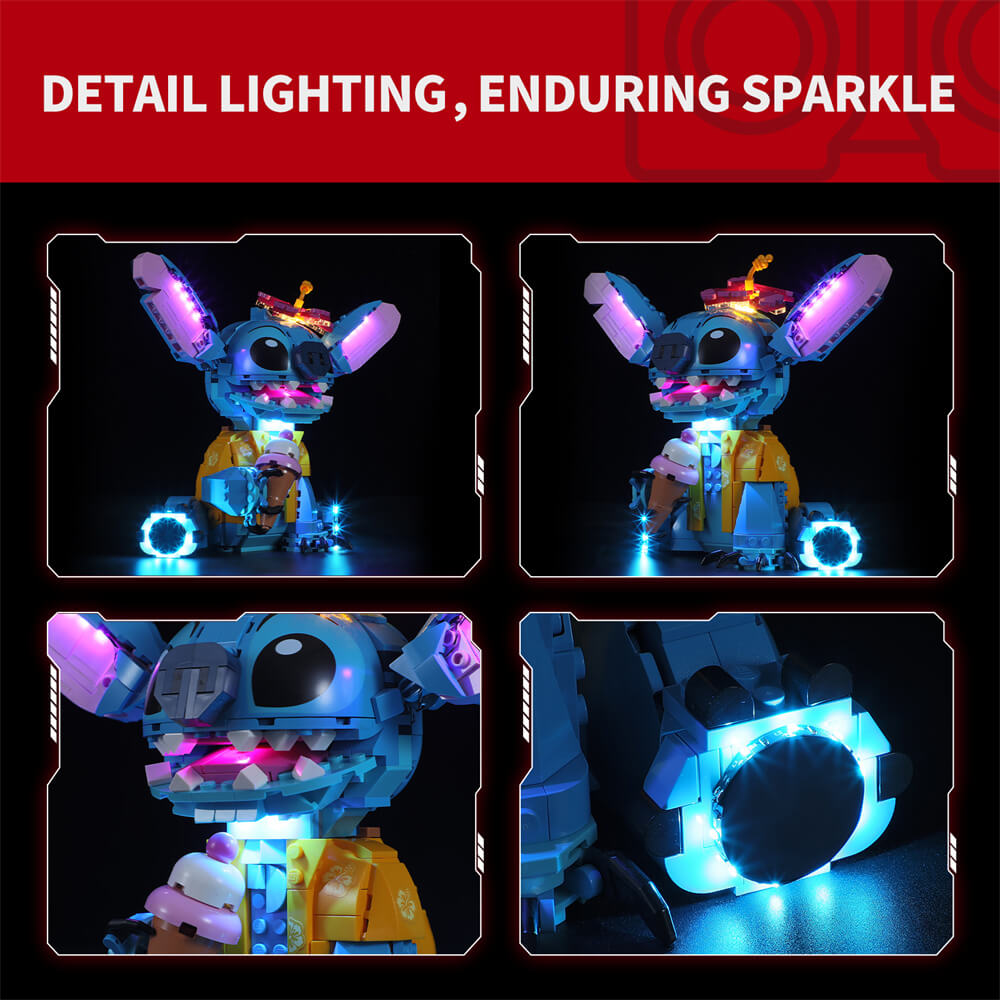 Light Kit For Stitch 43249 - Briksmax 2.0