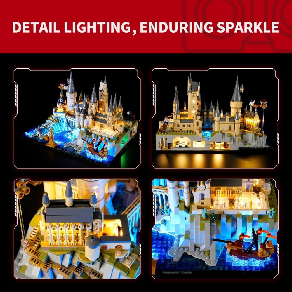 Kit d'éclairage pour le château et le parc de Poudlard 76419 - Briksmax 2.0