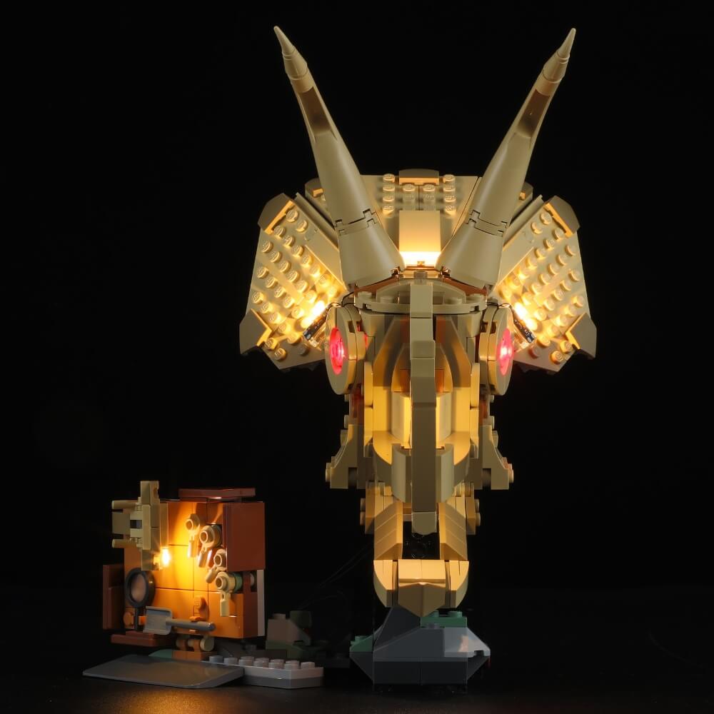 Light Kit for Dinosaur Fossils: Triceratops Skull 76969-Lightailing