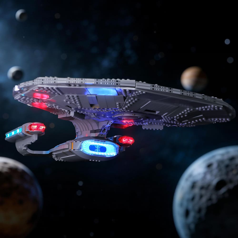 Light Kit for Star Trek: U.S.S. Enterprise NCC-1701-D 10356（Standard Version）- Briksmax 2.0