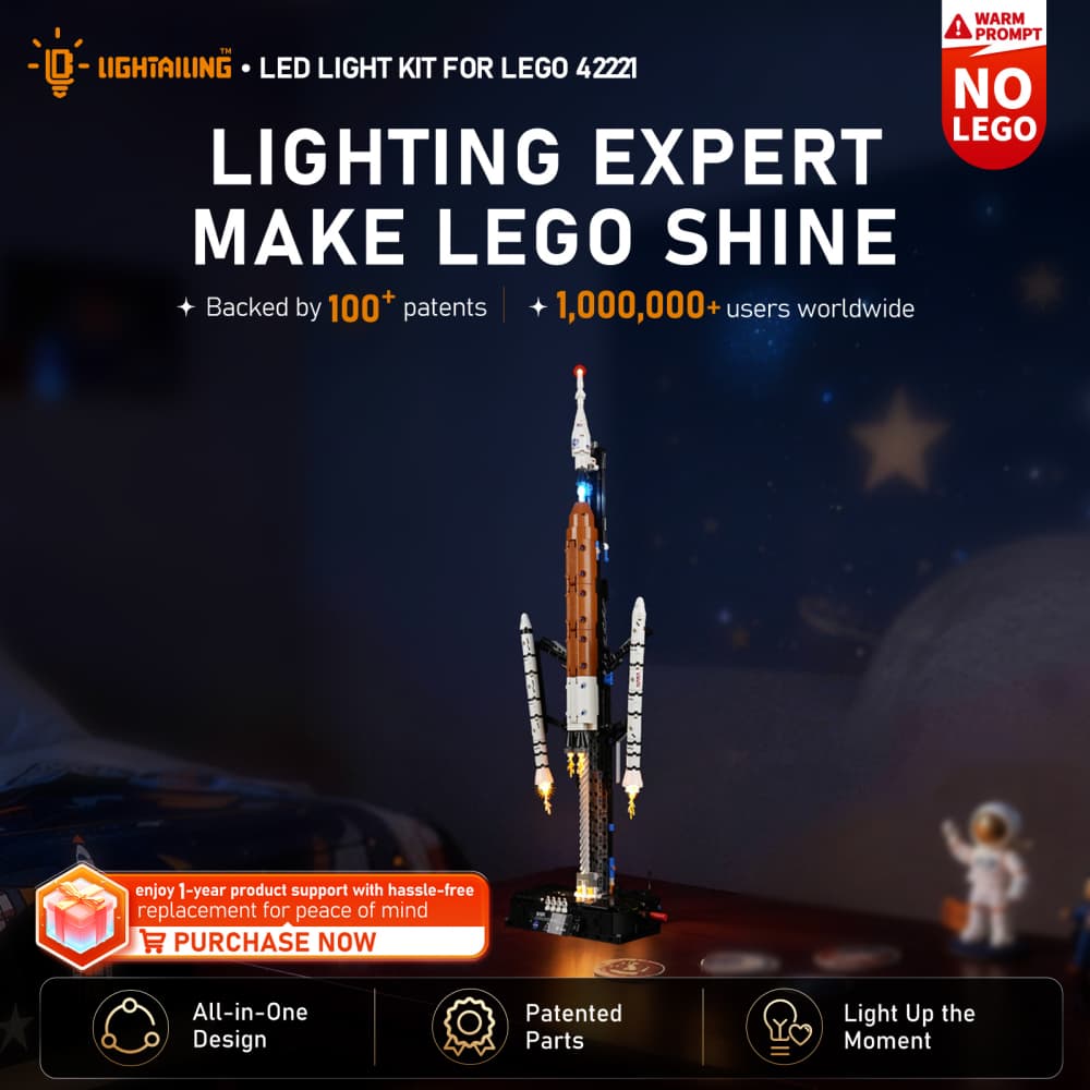 Light Kit for NASA Artemis Space Launch System Rocket 42221 - Lightailing