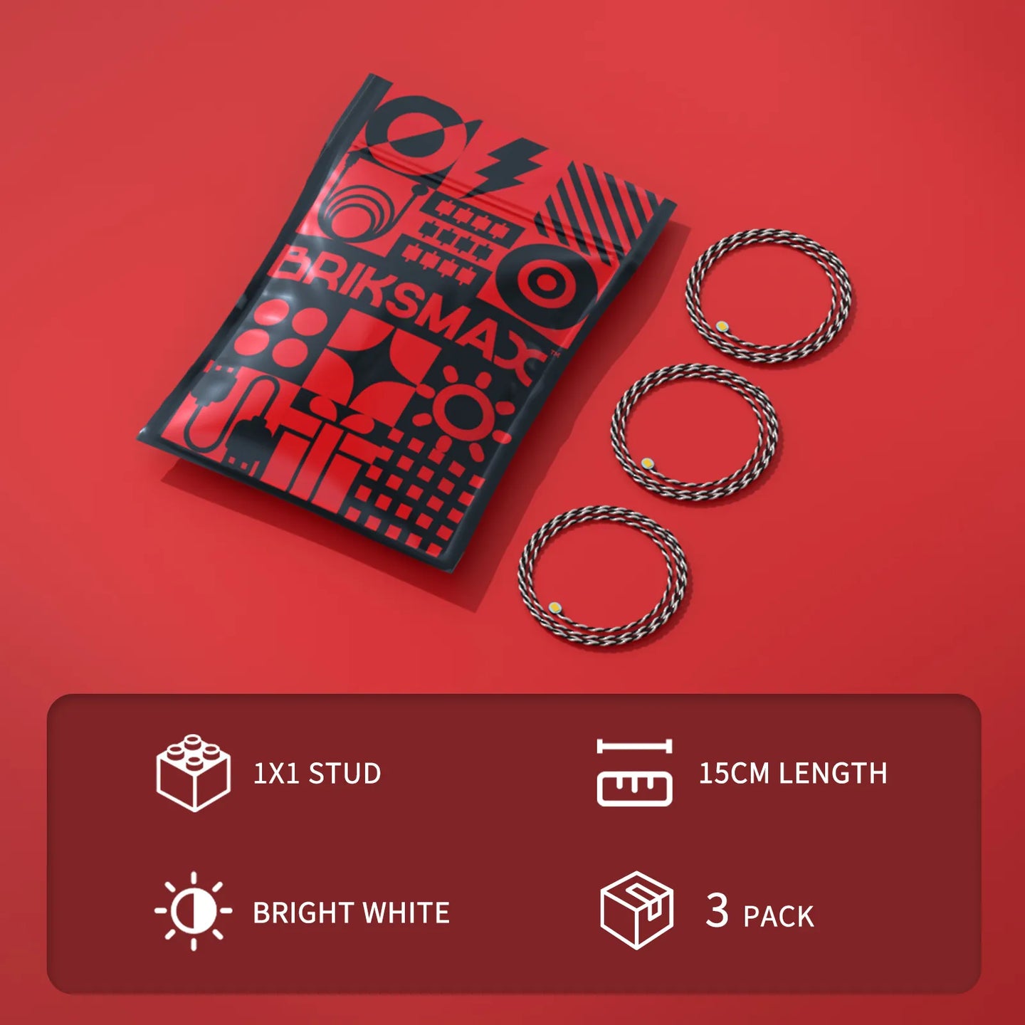 15cm Red Dot Lights (Three Pack) — Version 2.0