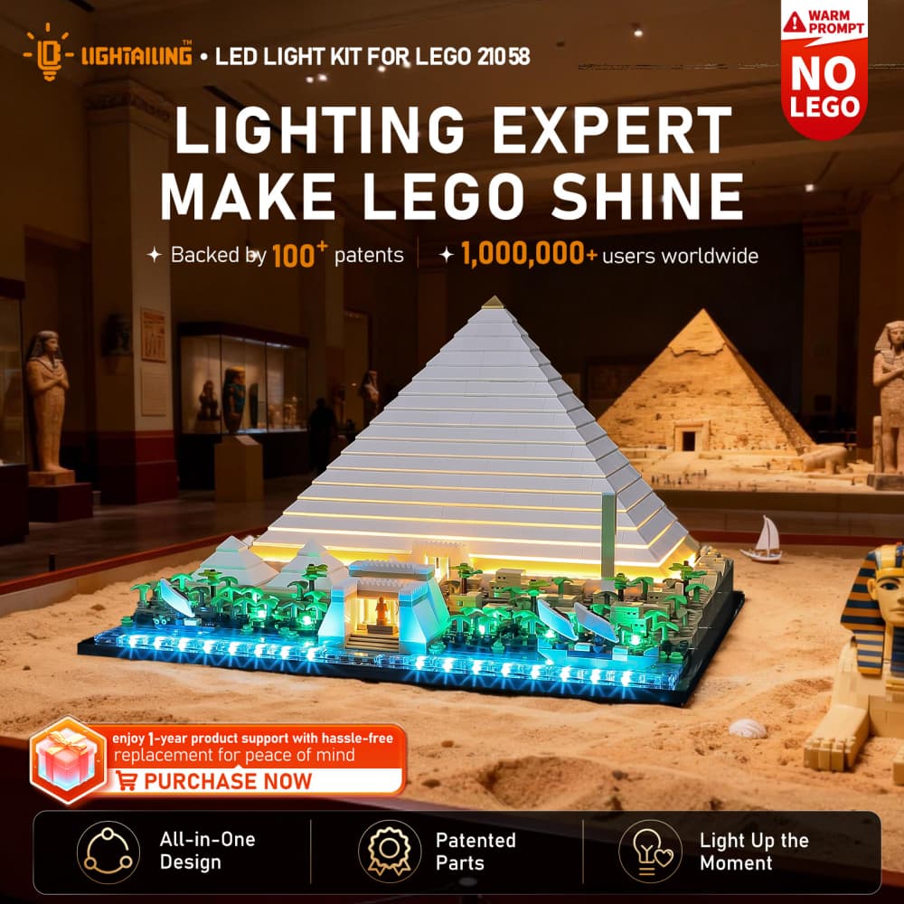 Light Kit for Great Pyramid of Giza 21058-Lightailing