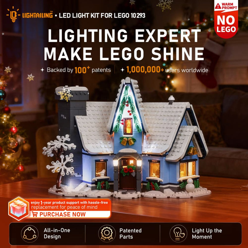 Kit d'éclairage pour la visite du père Noël 10293 (fait à la main)