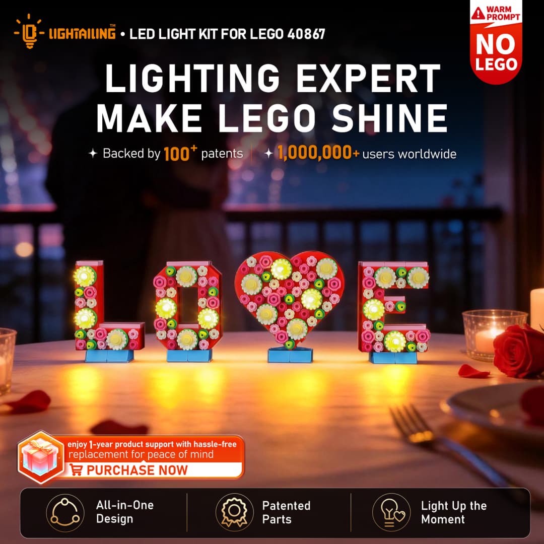 Light Kit for Love Letters 40867 - Lightailing