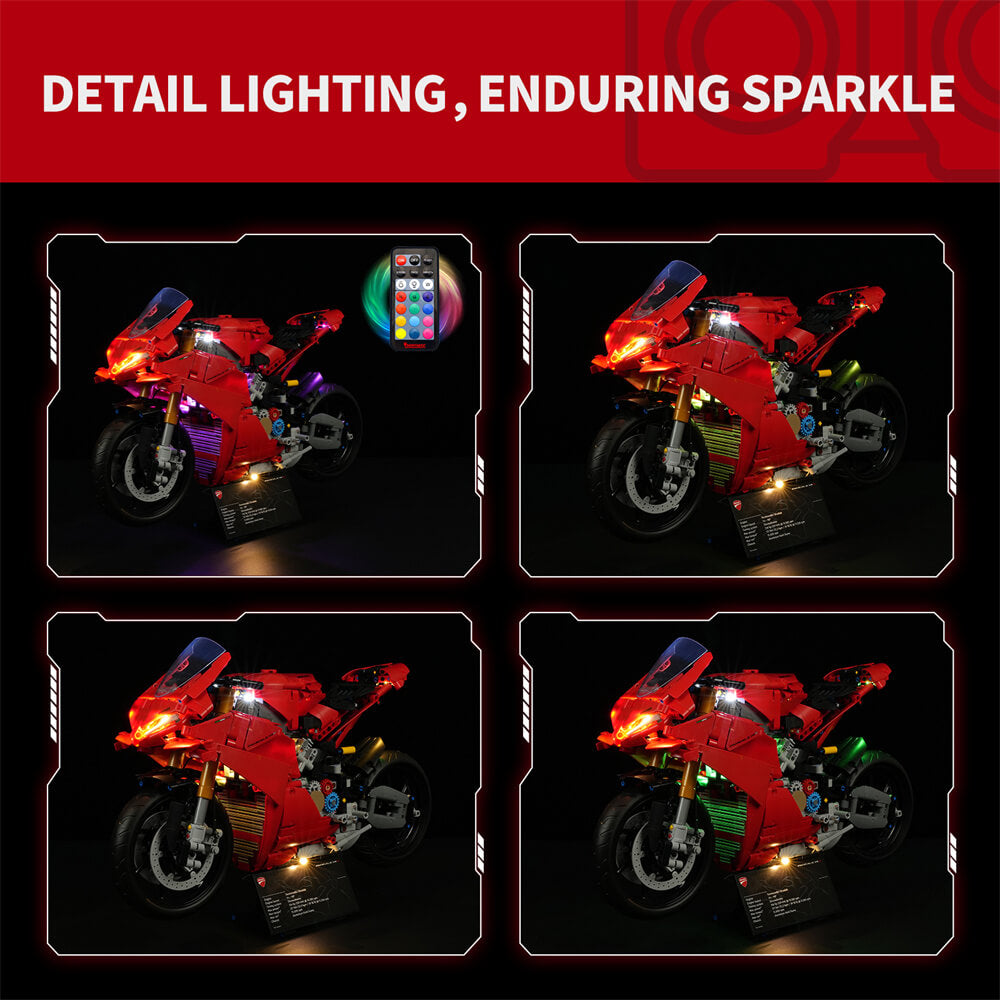 Kit d'éclairage pour moto Ducati Panigale V4 S 42202 - Briksmax 2.0 (Version télécommandée)