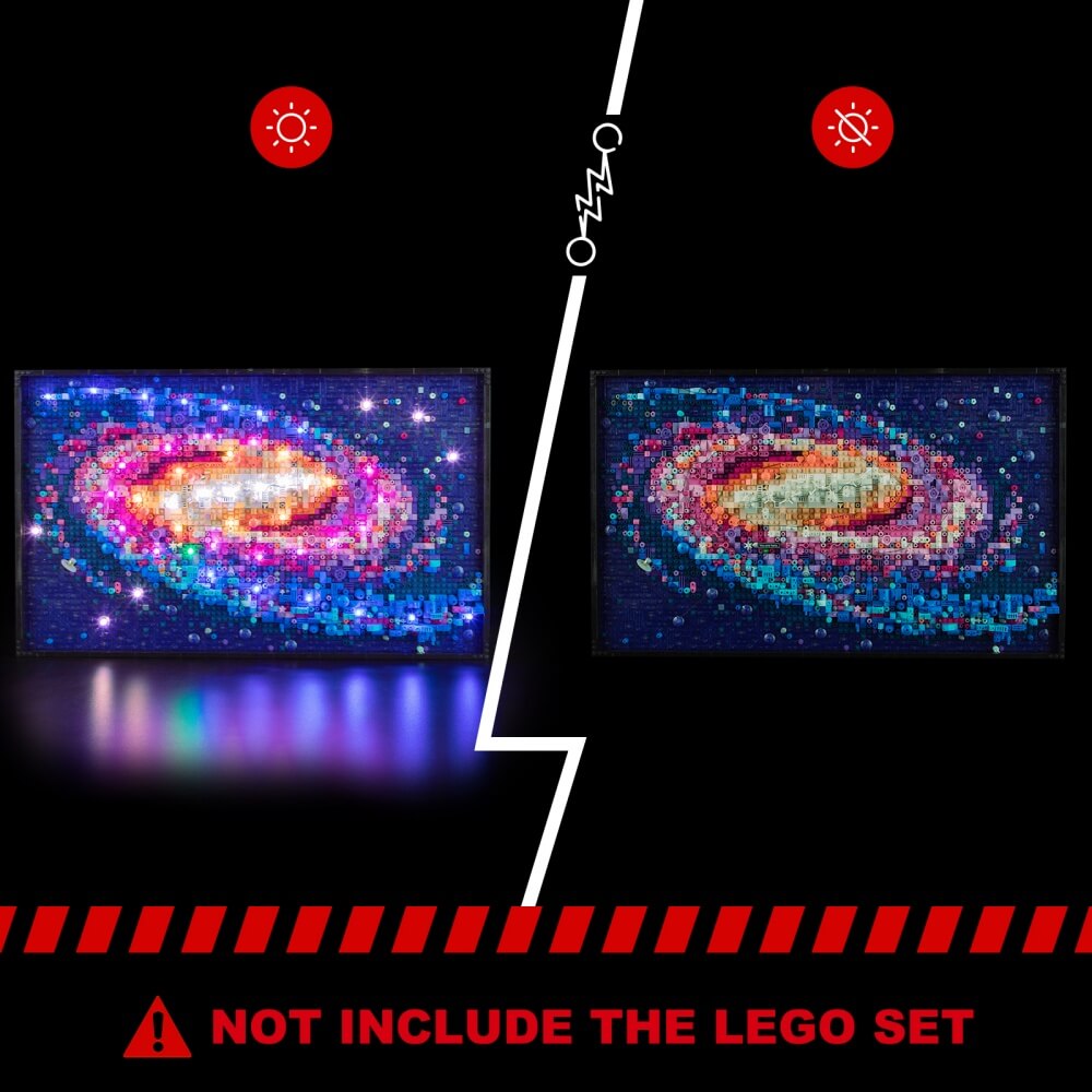 (Remote Version）Briksmax 2.0 Light Kit For LEGO The Milky Way Galaxy #31212-11