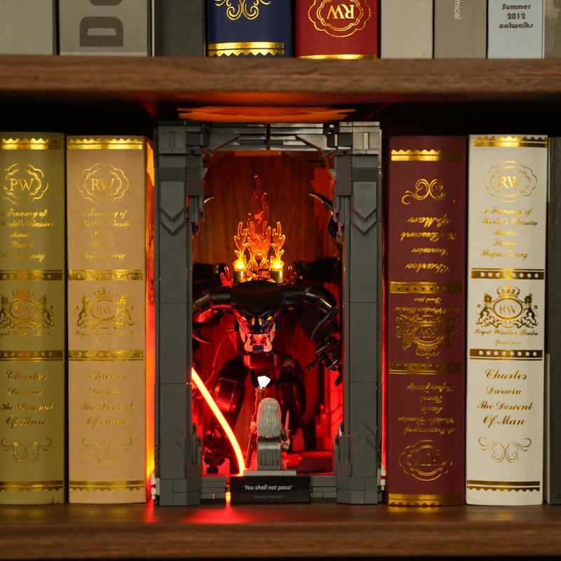 Briksmax Light Kit For The Lord of the Rings: Balrog Book Nook