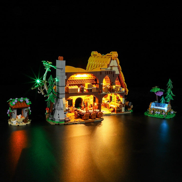 Light Kit For  Snow White and the Seven Dwarfs' Cottage 43242-Briksmax