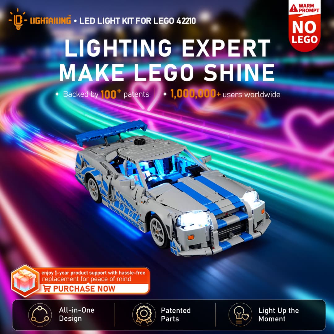 Light Kit for 2 Fast 2 Furious Nissan Skyline GT-R (R34) Car 42210-Lightailing(Flow Light Edition)