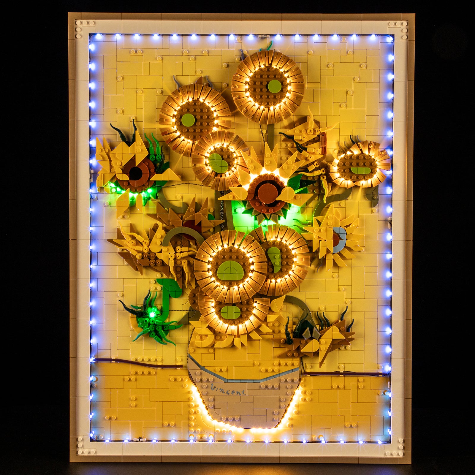 Lichtset für Vincent van Gogh – Sonnenblumen 31215 - Briksmax 2.0 (Fernbedienungsversion)